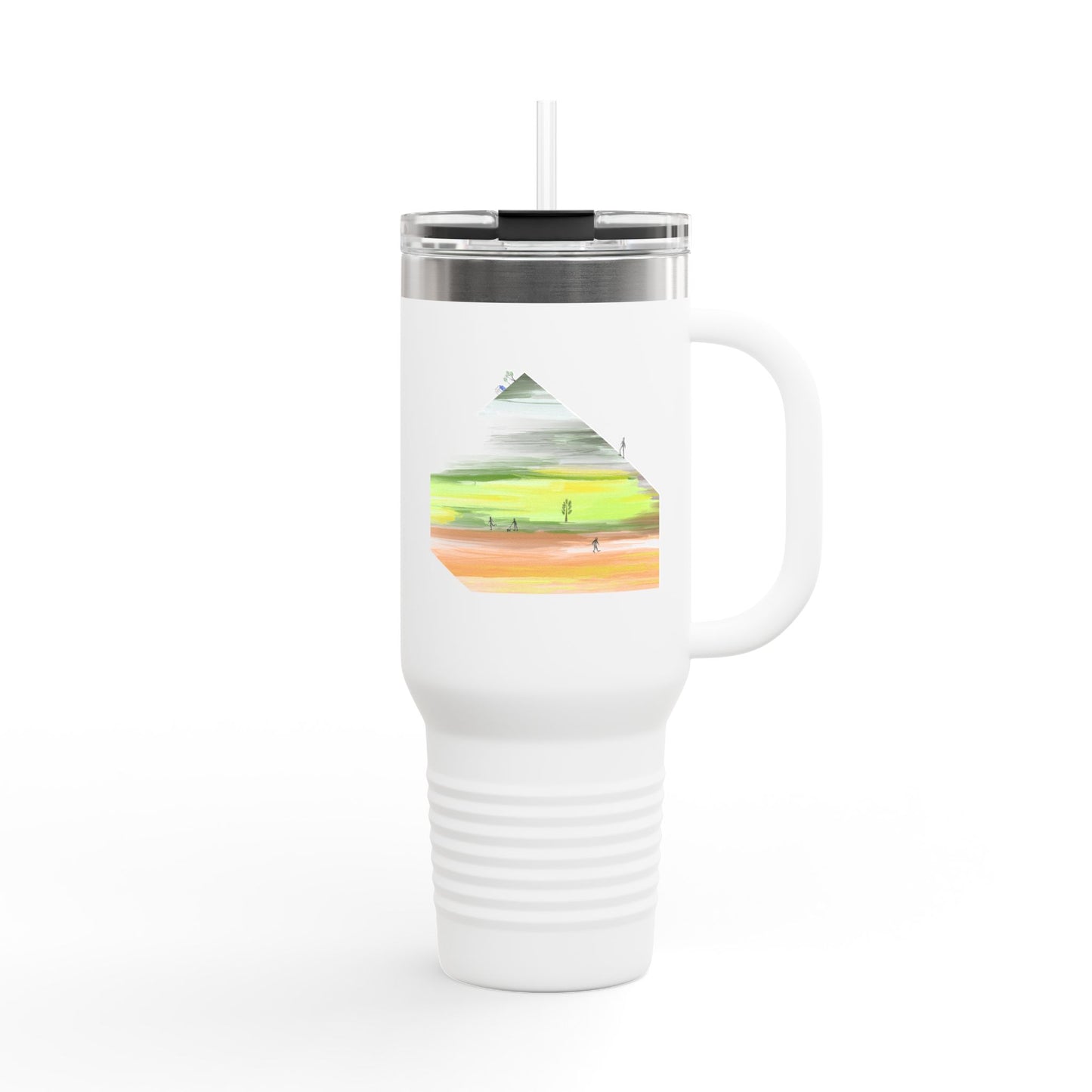 Jogging Travel Mug | 40oz | Perfect for Adventurers & Daily Commutes