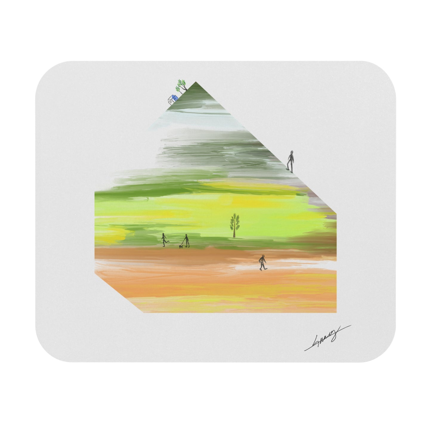 Friend Mouse Pad - Coastal Art Design for Home Office