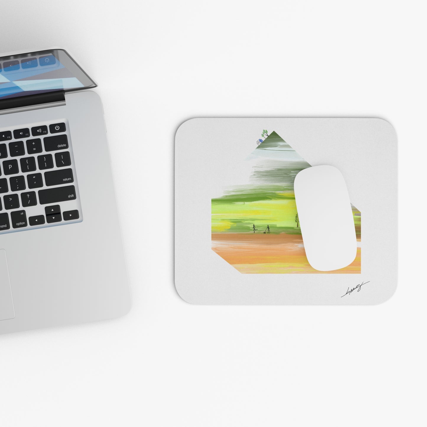 Friend Mouse Pad - Coastal Art Design for Home Office