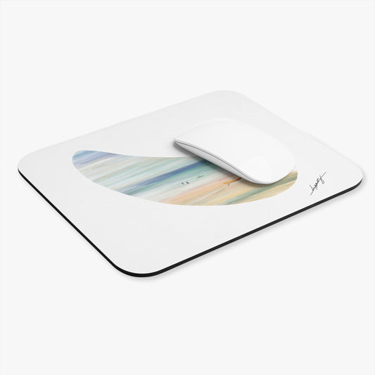 Kayaking Mouse Pad - Coastal Art Design for Home Office