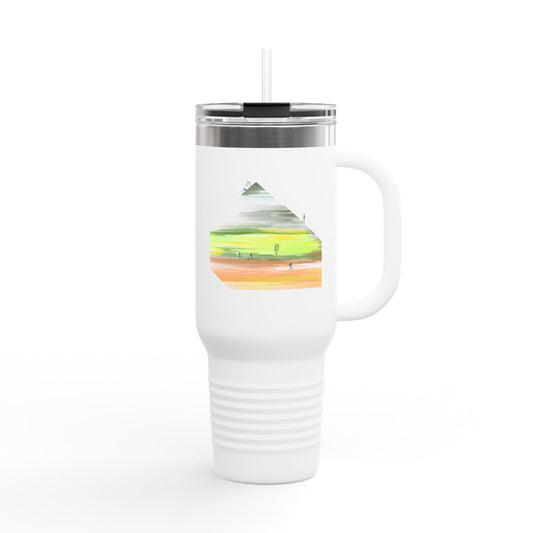 Jogging Travel Mug | 40oz | Perfect for Adventurers & Daily Commutes